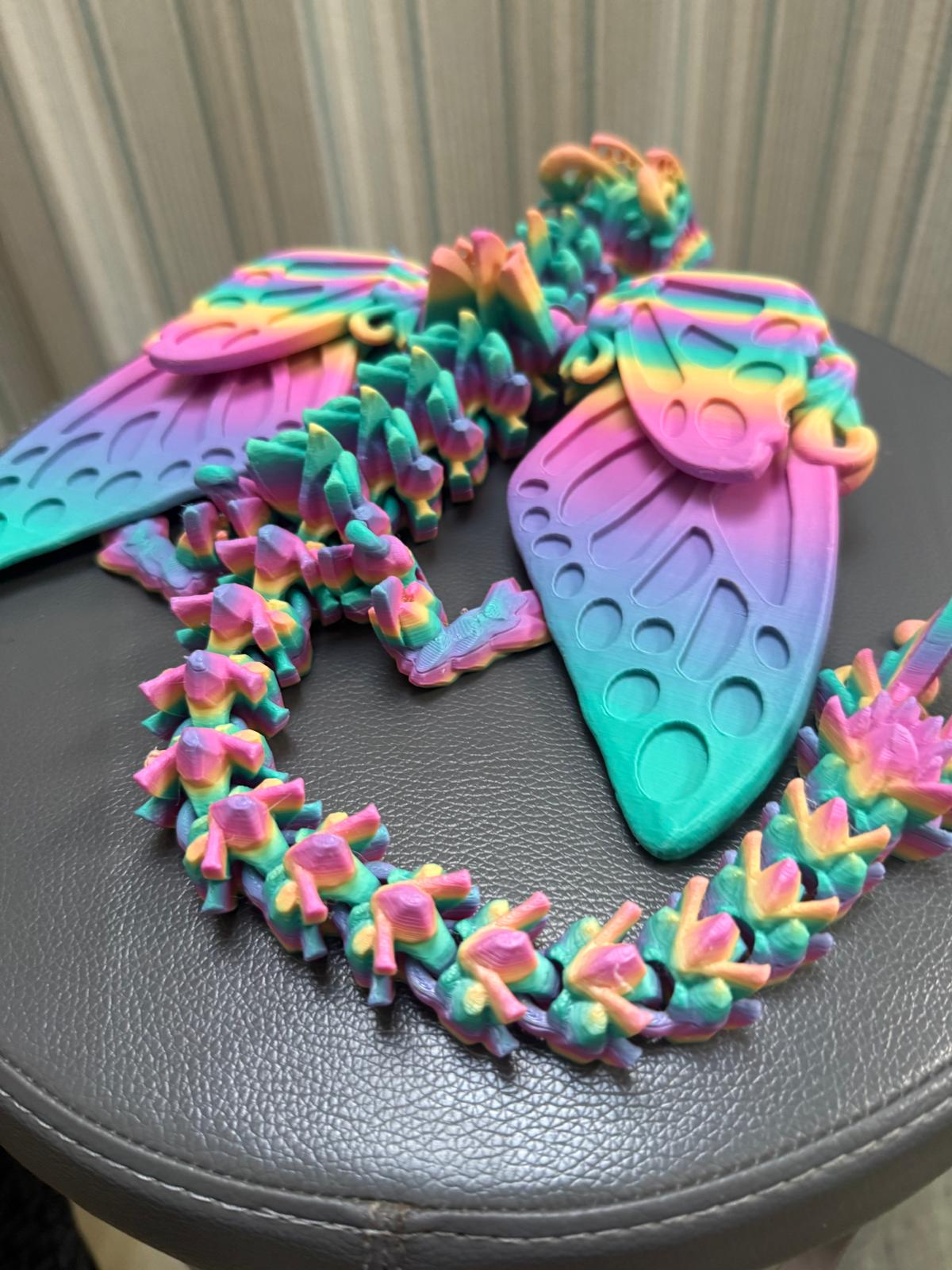 3D printed butterfly dragon