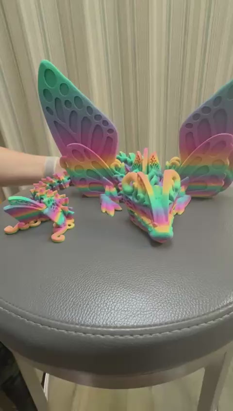 3D printed butterfly dragon